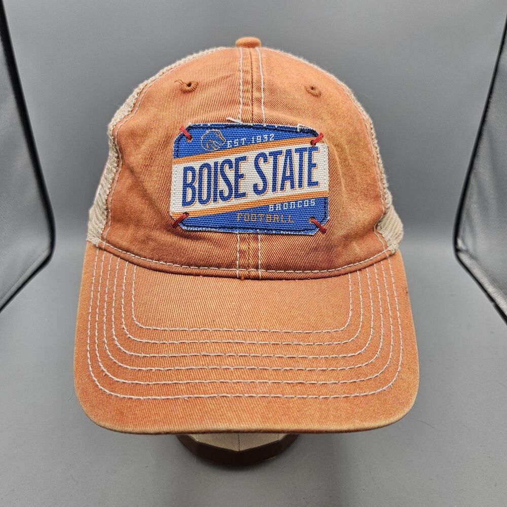 Boise State University Broncos Distressed Vizio Fiesta Bowl Hat Cap NCAA Orange
